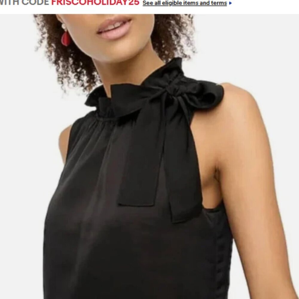J. Crew Ruffle-Neck Sleeveless Dress Size 10 NWT - Picture 2 of 13